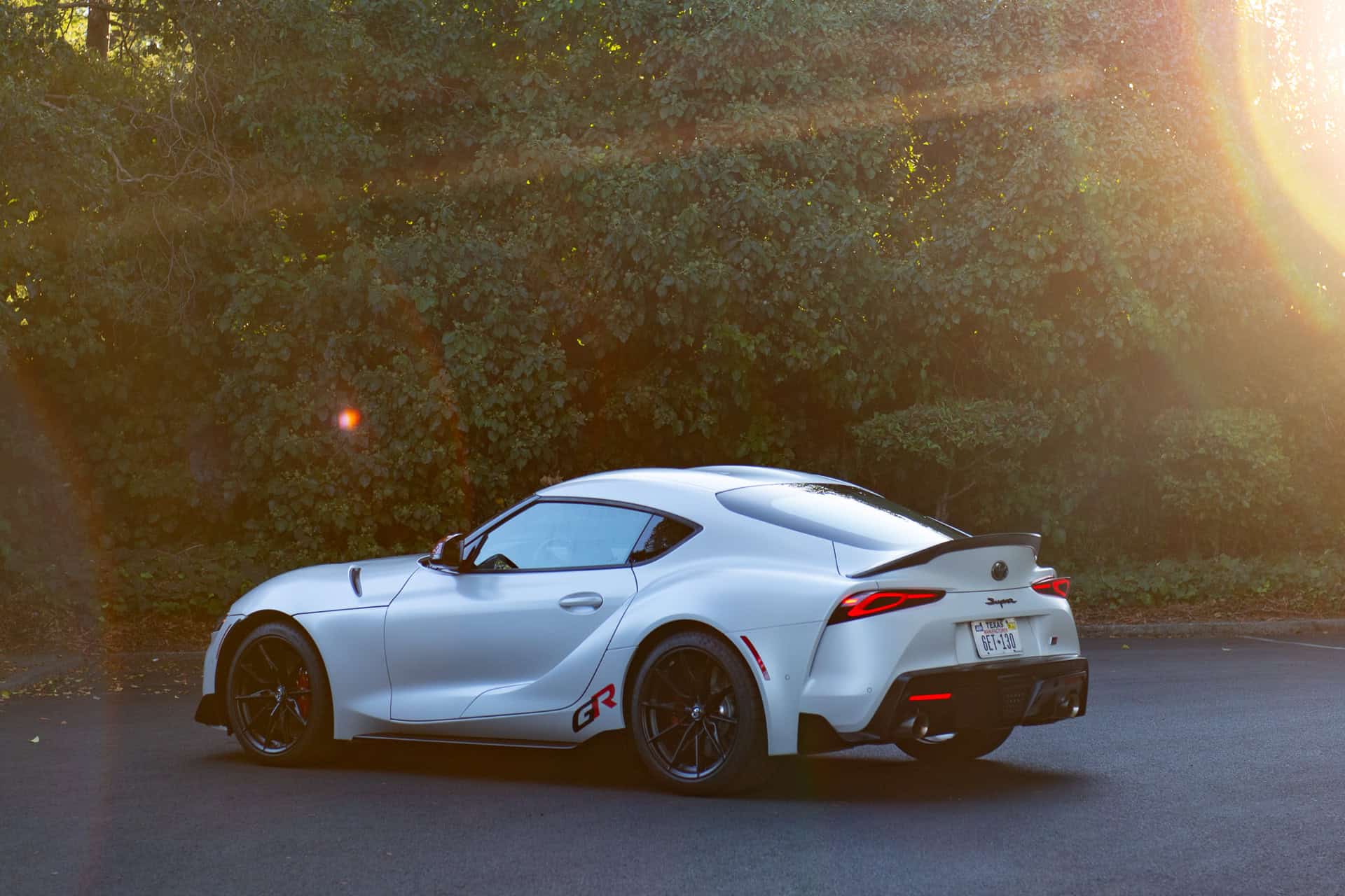 2026 toyota supra mkv final edition rear sunset