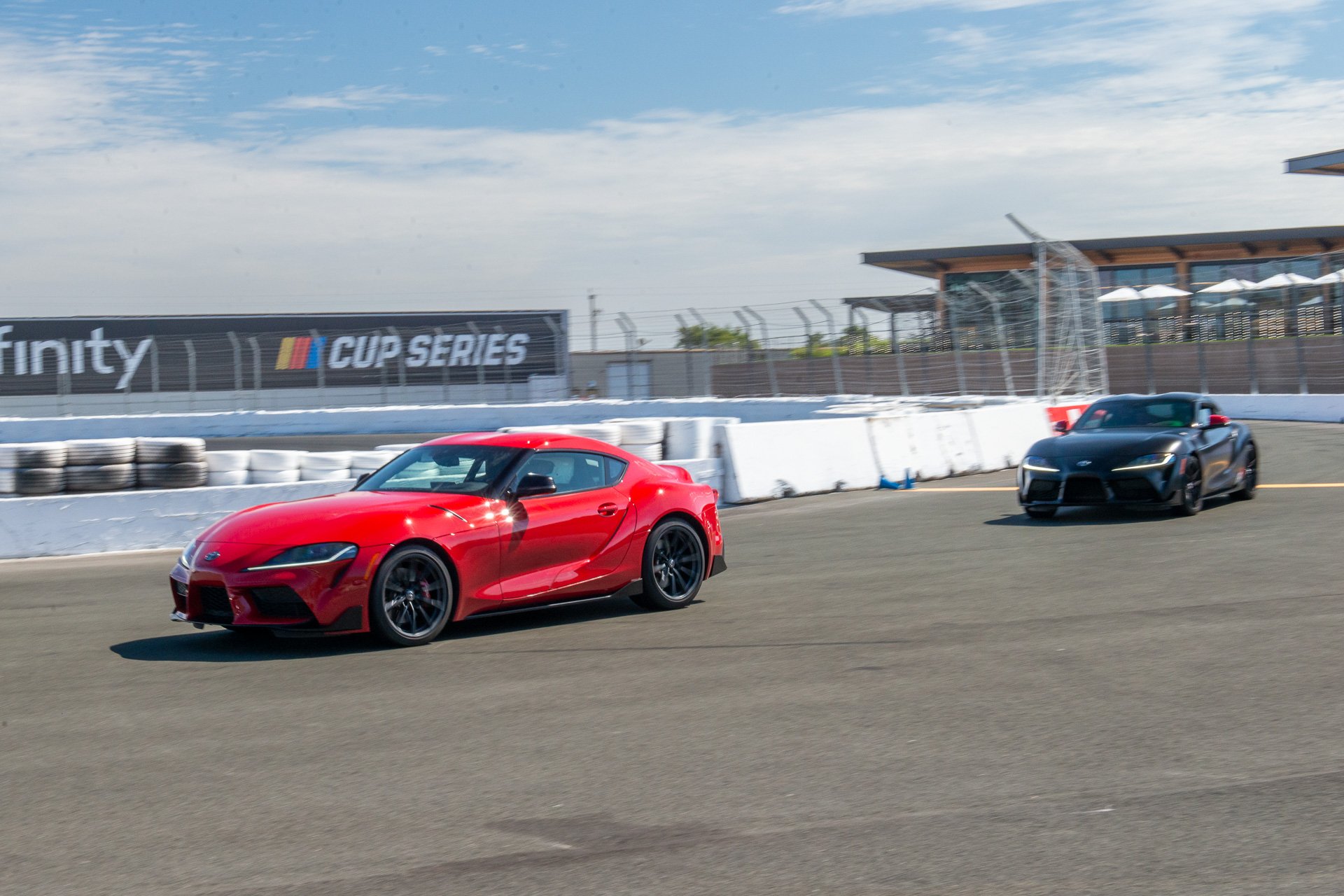 2026 toyota supra mkv final edition in black and red 2024 supra at track