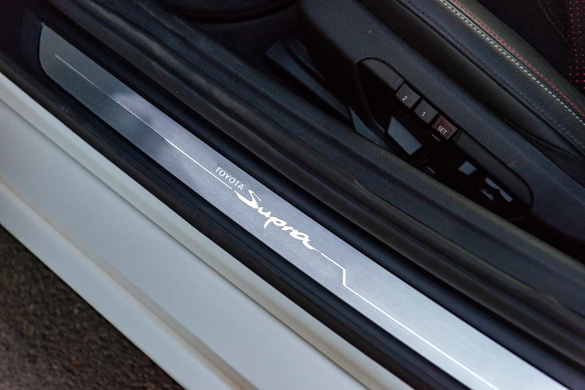 2026 toyota supra mkv final edition on door sill