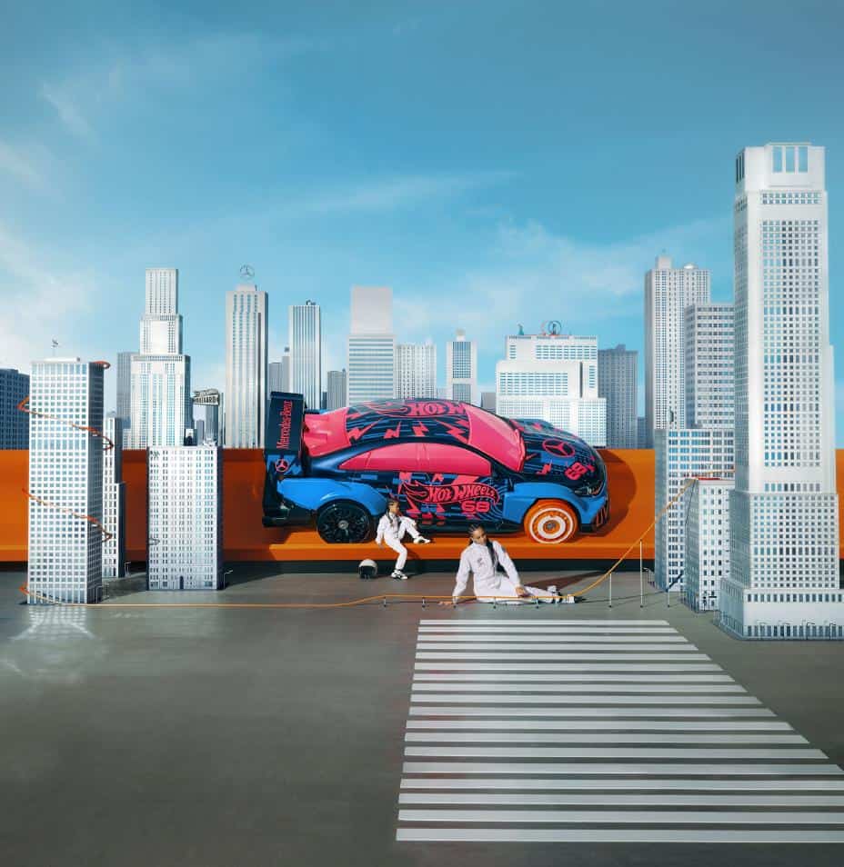 Hot Wheels transforms the new CLA into an oversized toy car 1
