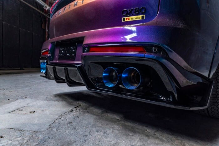 INFINITI SEMA Build QX80 R-Spec exhaust