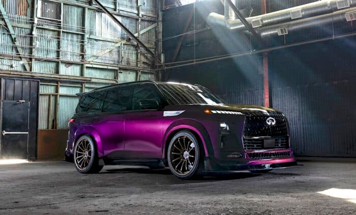INFINITI SEMA Build- QX80 R-Spec front