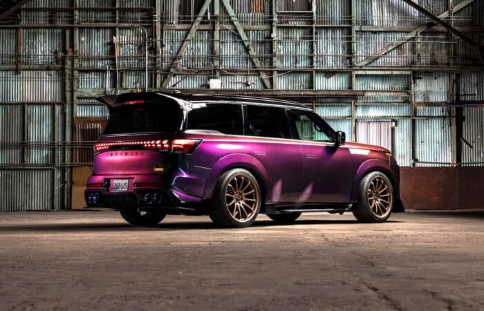 INFINITI SEMA Build- QX80 R-Spec rear
