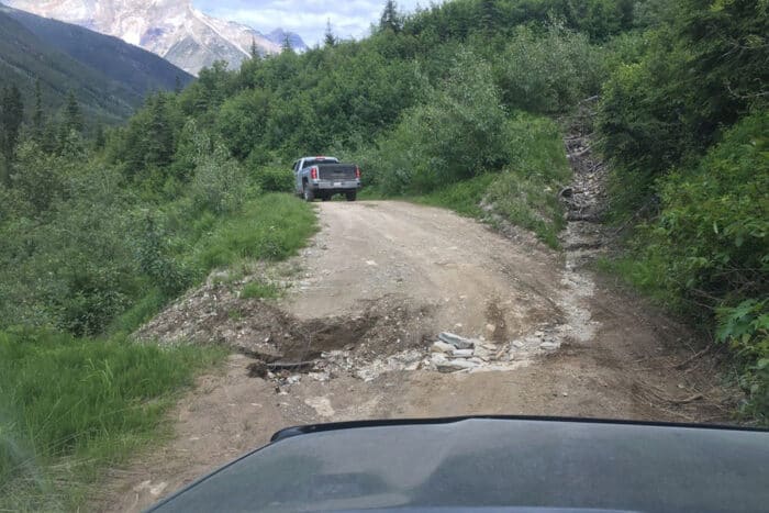 The SR5 takes care of broken mountain roads