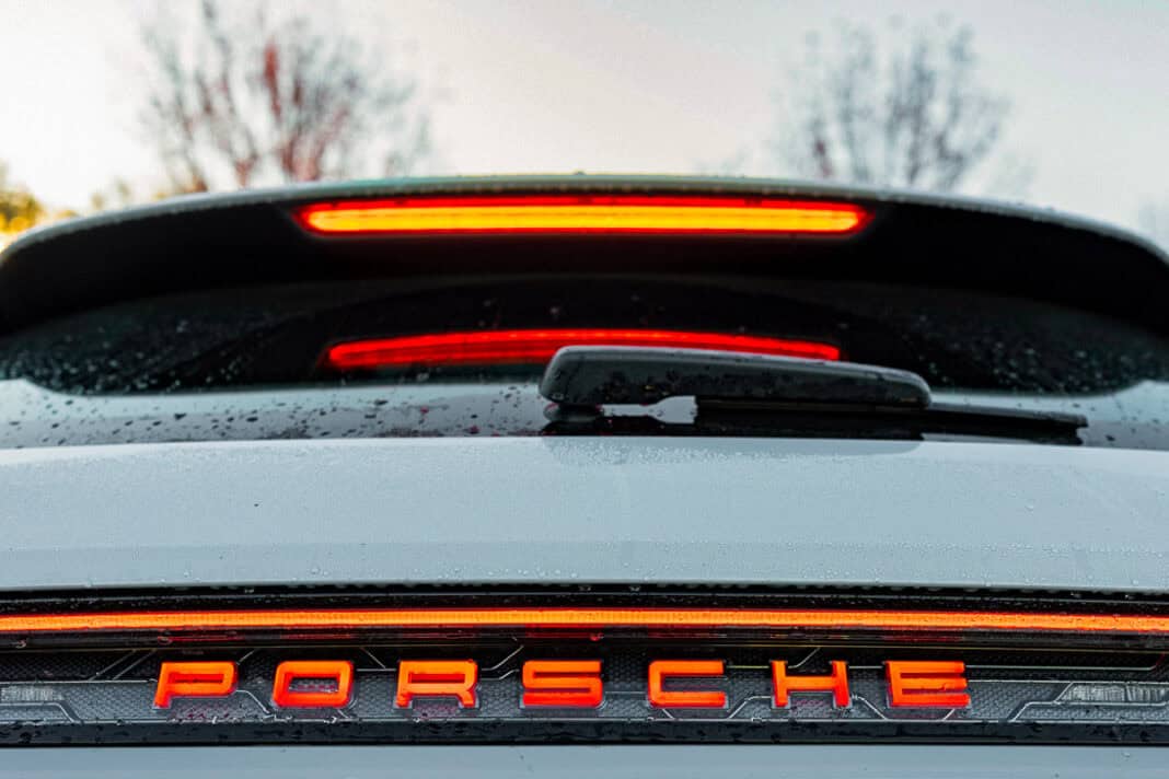 2026 Porsche Taycan GTS Sport Turismo rear up close