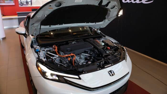 2026 Honda Prelude engine with hood up