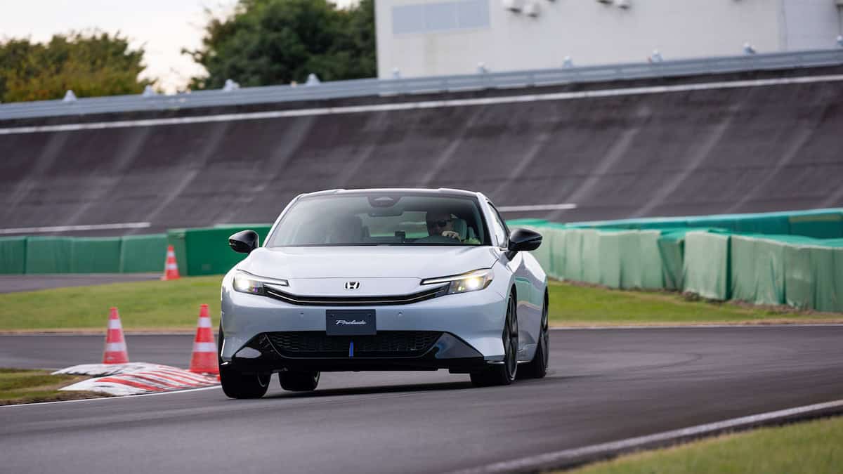 2026 Honda Prelude front at the track