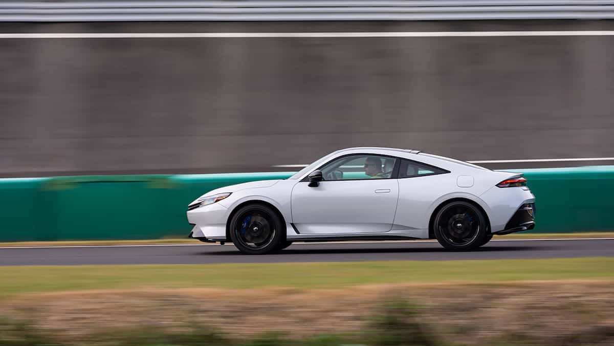 2026 Honda Prelude side driving at track