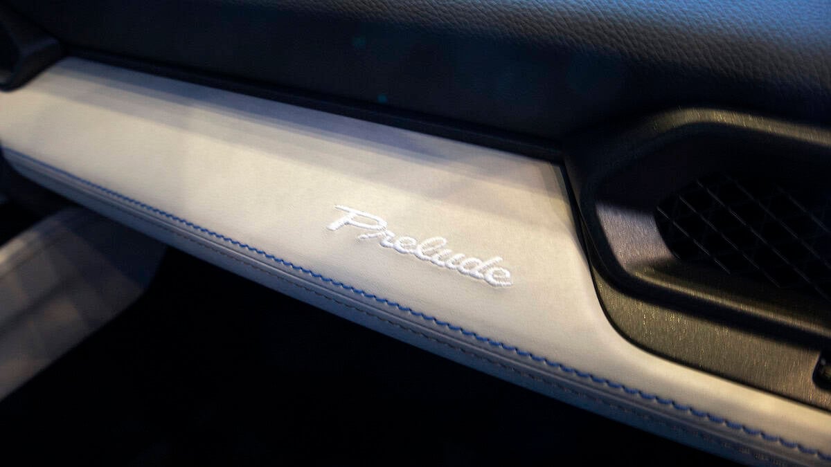2026 Honda Prelude embroidered interior
