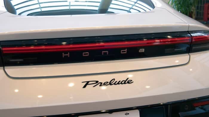 2026 Honda Prelude rear design up close