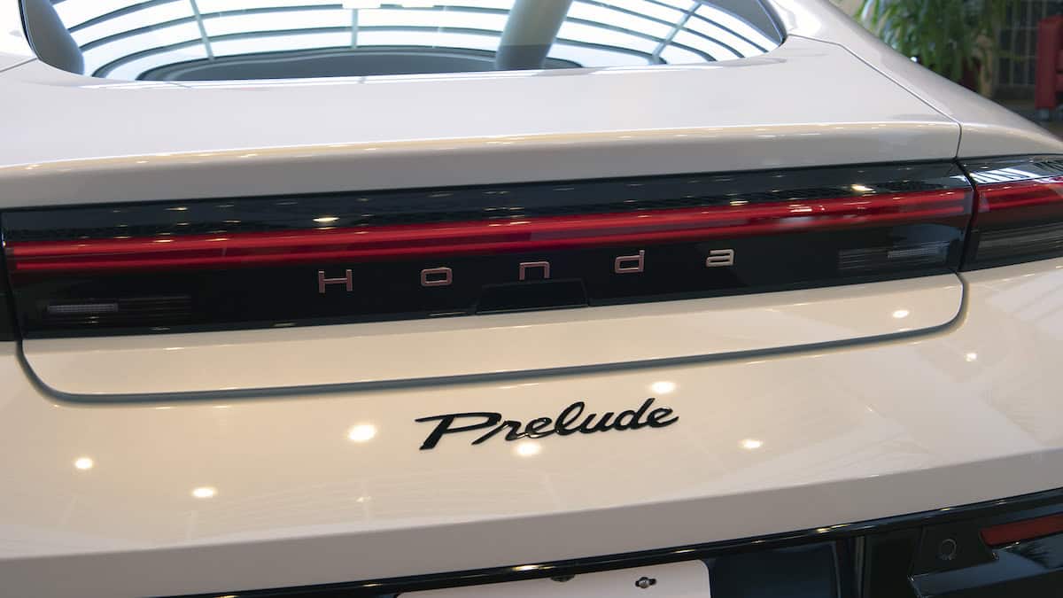 2026 Honda Prelude rear design up close