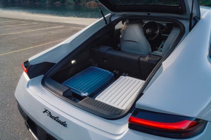 2026 Honda Prelude interior trunk with luggage