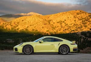 2026 Porsche 911 Turbo S T-Hybrid coupe side