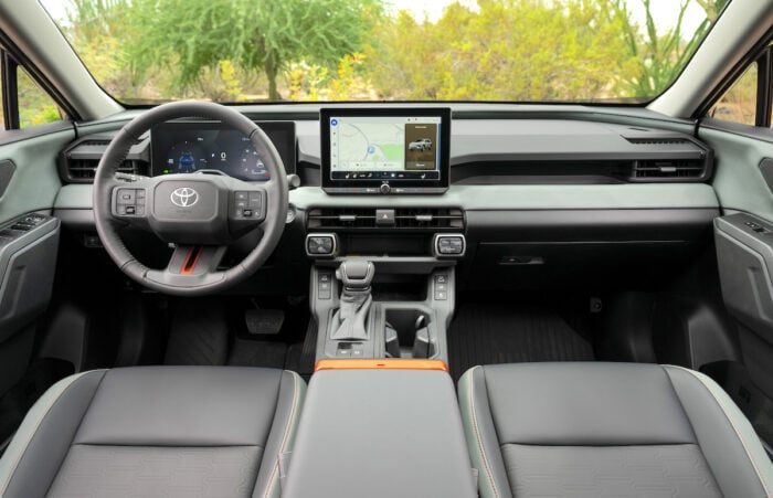 2026 Toyota RAV4 HEV Woodland UrbanRock interior front cabin