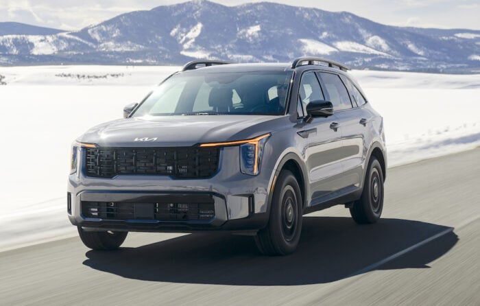 2026 Sorento front view driving