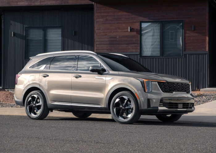 2026 Sorento PHEV front view parked on road
