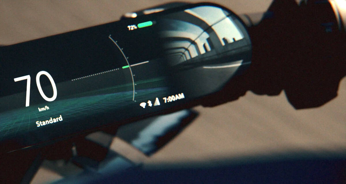 Honda EV Outlier Concept Motorcycle digital handlebars