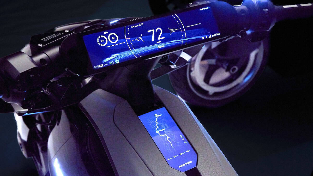 Honda EV Outlier Concept Motorcycle gauge