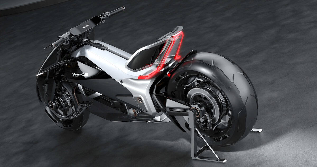 Honda EV Outlier Concept Motorcycle rear