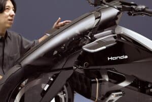 Honda EV Outlier Concept Motorcycle with Yuya Tsutsumi Motorcycle and Power Products modeler