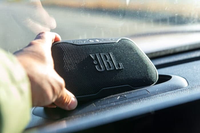 2025 4Runner Hybrid Platinum JBL portable speaker
