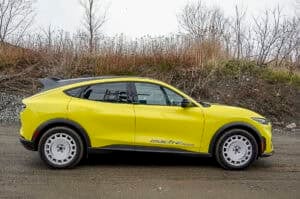 Ford Mustang Mach E-Rally 2025 side view