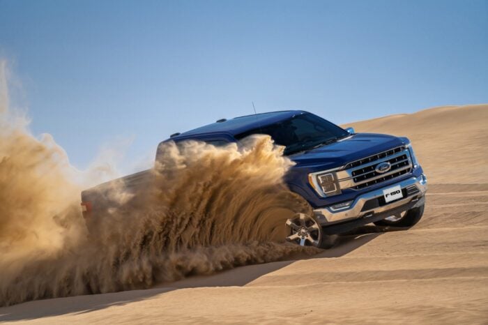 2021 Ford F-150 PowerBoost offroading