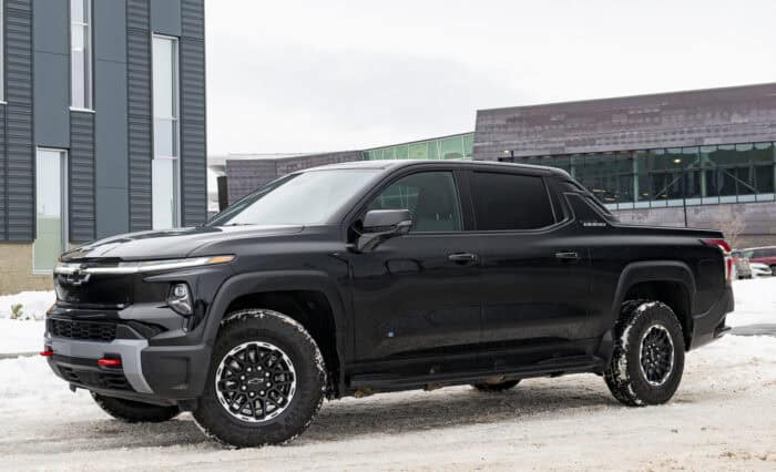 2026 Chevrolet Silverado EV Trail Boss Max Range front view profile