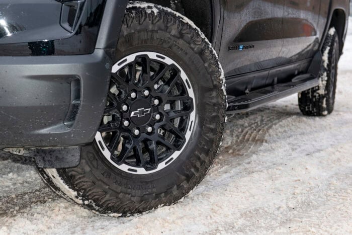 2026 Chevrolet Silverado EV Trail Boss Max Range wheel and all terrain tires
