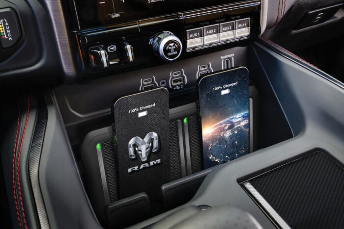 2027 Ram 1500 SRT TRX dual phone charging