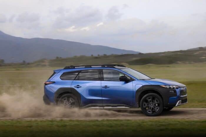 2026 Subaru Trailseeker side driving fast