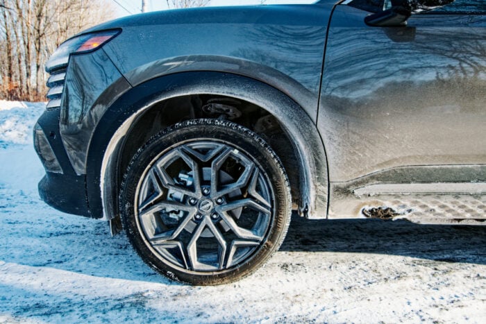 2026 Nissan Kicks wheels in winter and snow