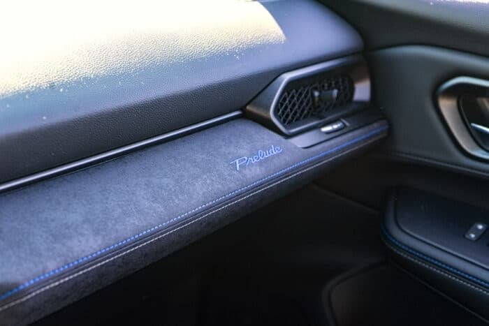 2026 Honda Prelude logo on passenger side dash