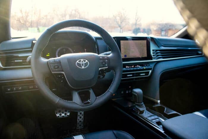 2026 Toyota Camry SE Nightshade interior front cabin driver's seat view