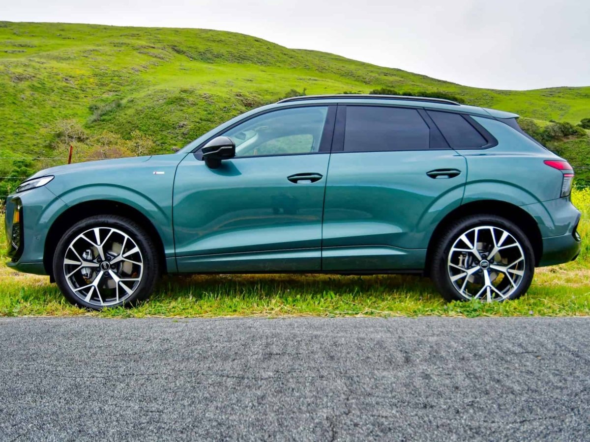 2026 audi q3 compact luxury suv side view parked on side of road