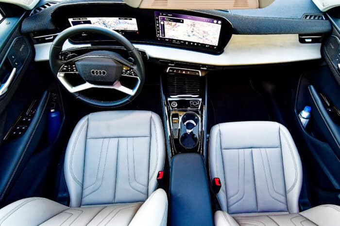 2026 audi q3 compact luxury suv interior top view front cabin