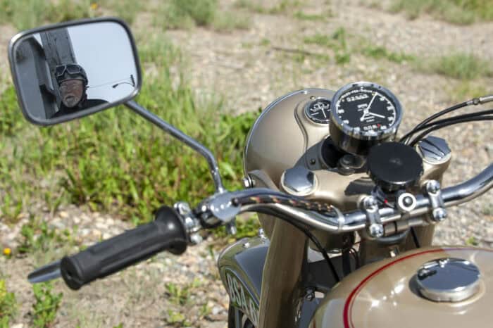 1952 BSA Golden Flash gauges and mirror