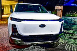 2027 Subaru Getaway EV SUV front up close