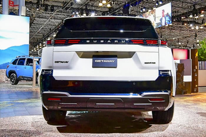 2027 Subaru Getaway EV SUV rear