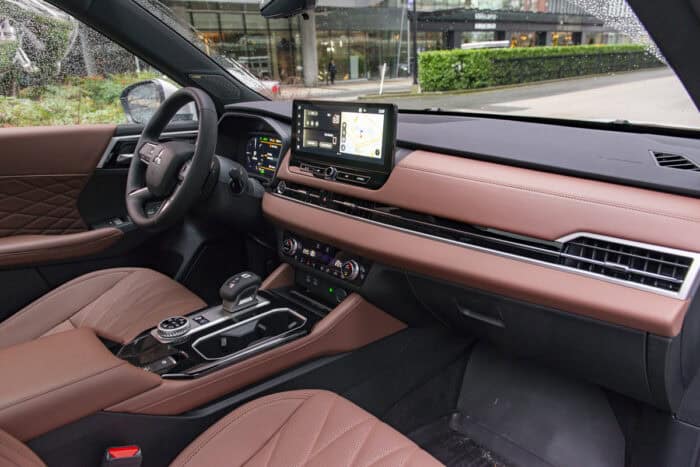 2026 Mitsubishi Outlander PHEV interior front from passenger view