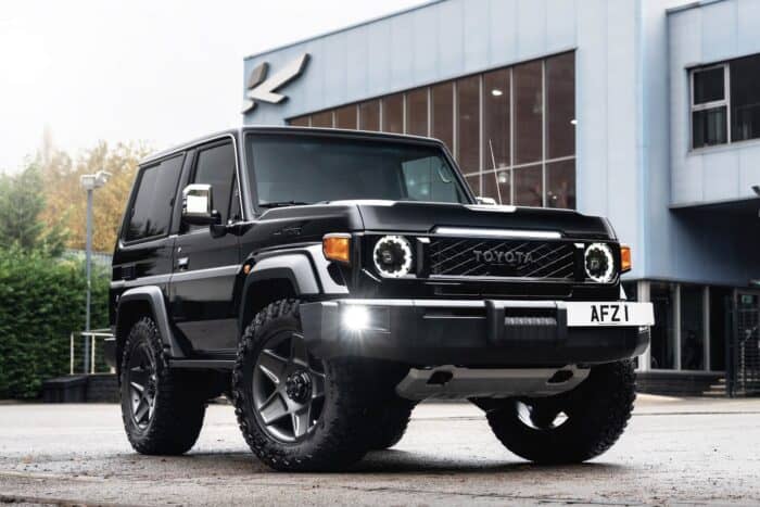 Chelsea Truck's Toyota Land Cruiser 70 Series front