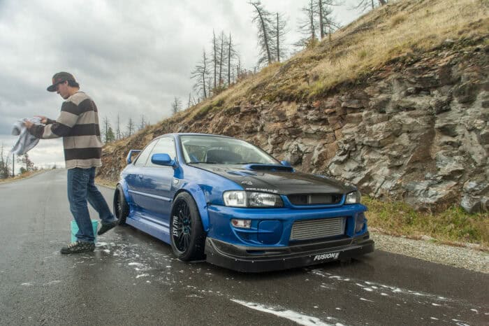 David Mann 1998 Subaru Impreza 2.5 RS on the street