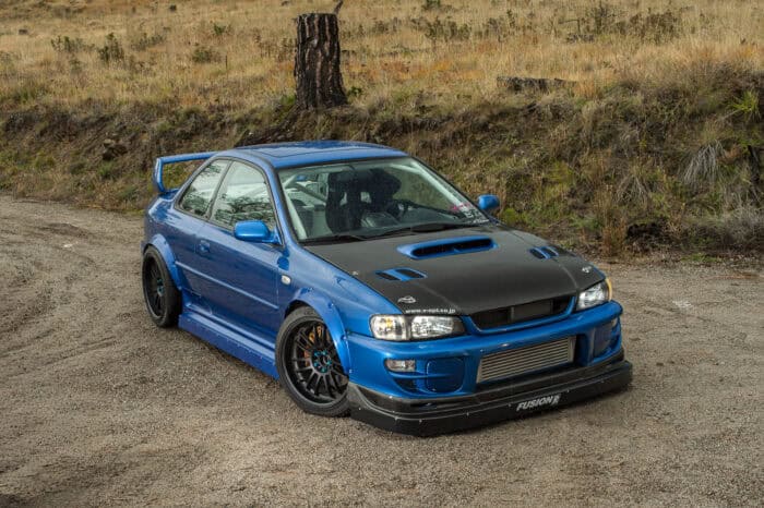 David Mann 1998 Subaru Impreza 2.5 RS front top profile