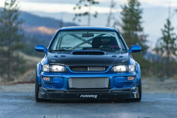 David Mann 1998 Subaru Impreza 2.5 RS front head on