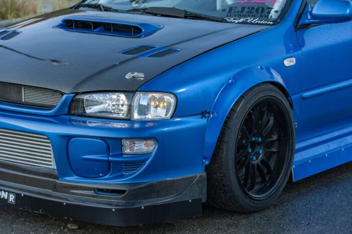 David Mann 1998 Subaru Impreza 2.5 RS front 3/4 close up