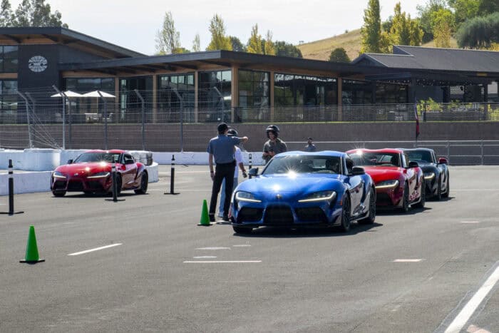 All GR Supra generations at the track