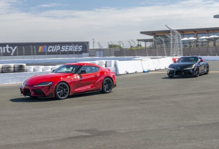 2022 Supra and GR Supra Final Edition at the track