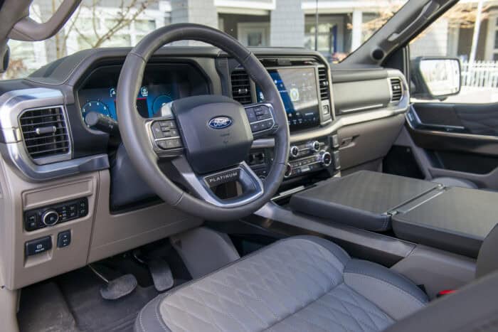 2025 Ford F-150 Platinum Plus PowerBoost Hybrid interior front