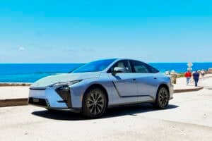 2026 Lexus ES parked by the ocean