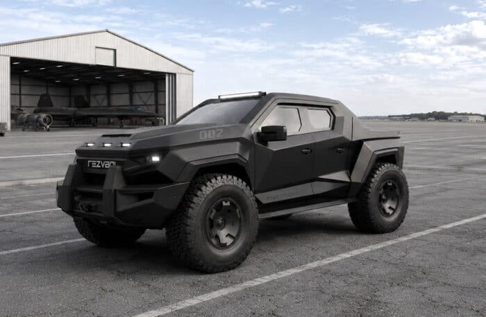 Rezvani Fortress truck black front